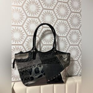 Coach Monochrome Patchwork Tote